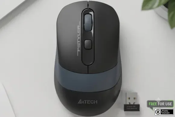 A4Tech FG10 Cable-Less 2.4GHz Wireless Optical Mouse – Black & Blue