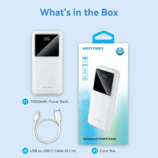 Vention FHKW0 10000mAh Power Bank (22.5W)